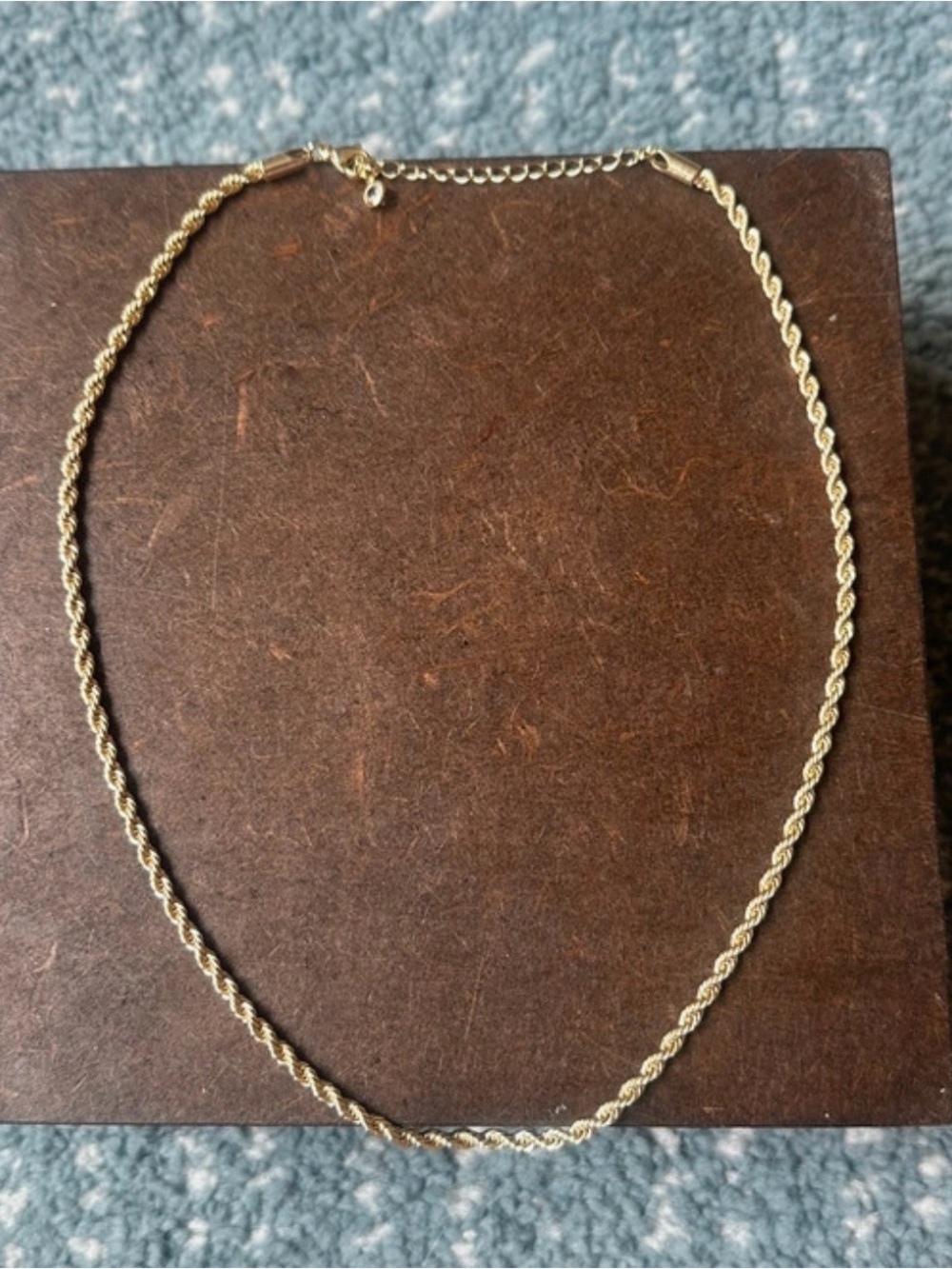 Delicate Gold Rope Chain Necklace for Women